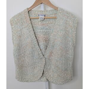 80s Sparkly Knit Sweater Vest